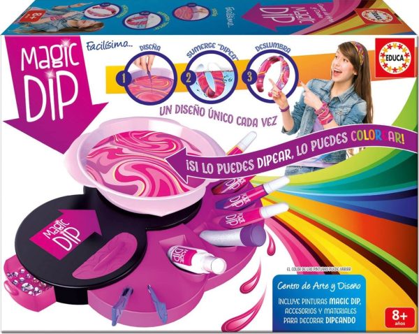 Magic Dip, Centro de Arte Deluxe con Accesorios (16981) Educa